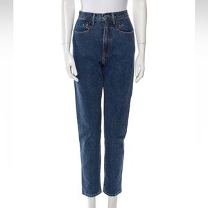 GRLFRND high rise straight leg jeans